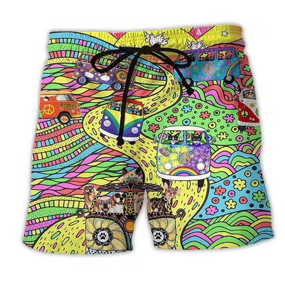 Badehose mit kreativen Motiven und Gummibund