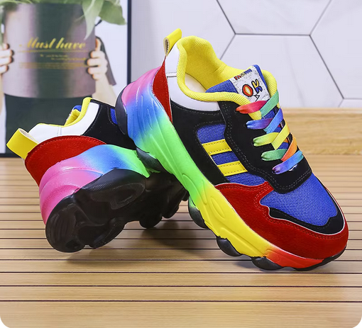 Casual Damen-Sneaker - Komfortabel & farbenfrohes Design