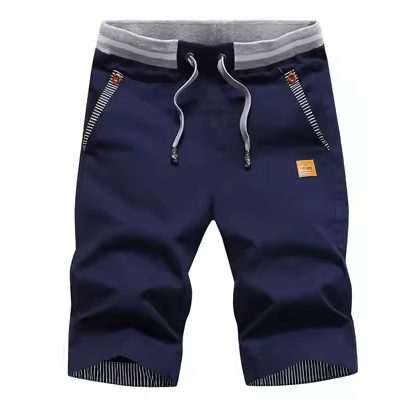 Casual Sommershorts mit farblichen Akzenten