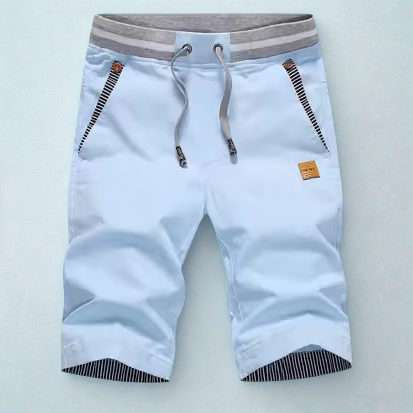 Casual Sommershorts mit farblichen Akzenten