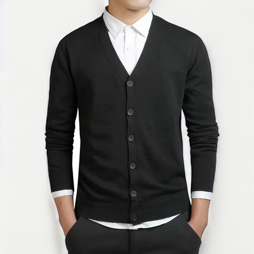 Eleganter Cardigan für Herren - Mit V-Ausschnitt