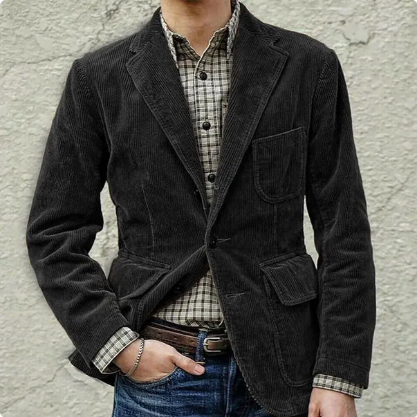 Eleganter Cordsakko für Herren - Mit großen Taschen