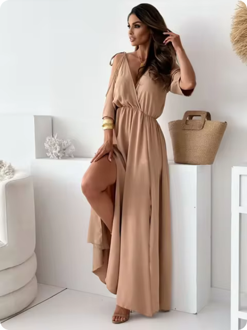 Elegantes Maxikleid - Mit Beinschlitz