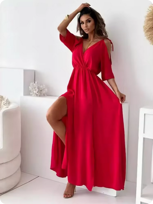 Elegantes Maxikleid - Mit Beinschlitz