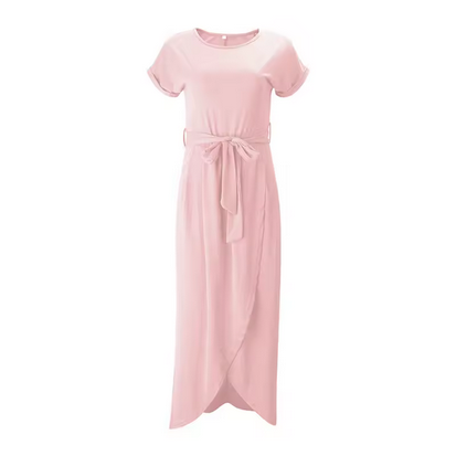 Elegantes Wickelkleid - Lang und mit Gürtelzuhaltung