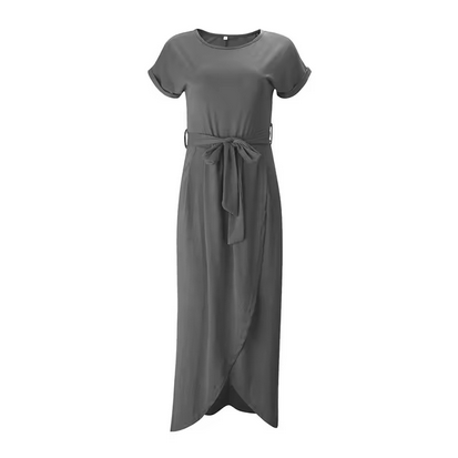 Elegantes Wickelkleid - Lang und mit Gürtelzuhaltung