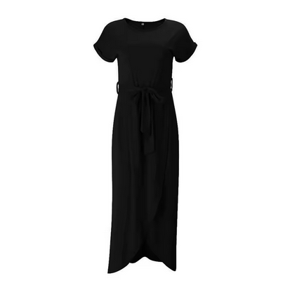 Elegantes Wickelkleid - Lang und mit Gürtelzuhaltung