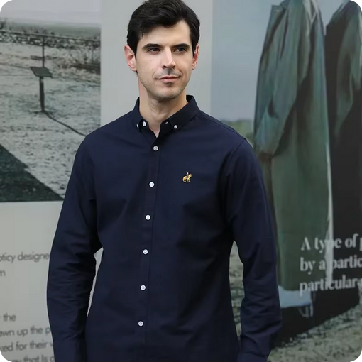 Herrenhemd - Mit Button-Down-Kragen
