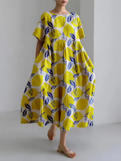 Kleid - Mit Blumenmustern & sehr weiter Passform