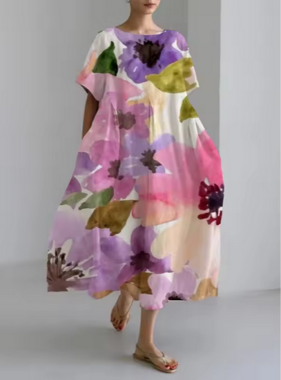Kleid - Mit Blumenmustern & sehr weiter Passform