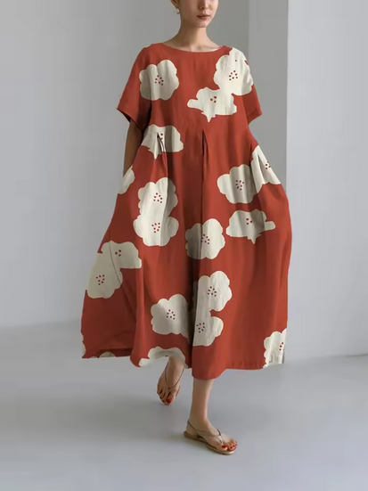 Kleid - Mit Blumenmustern & sehr weiter Passform