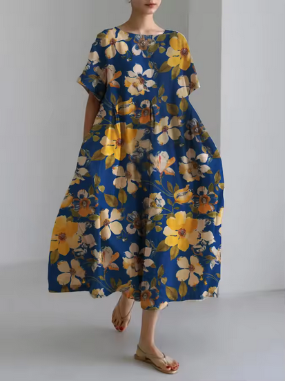 Kleid - Mit Blumenmustern & sehr weiter Passform