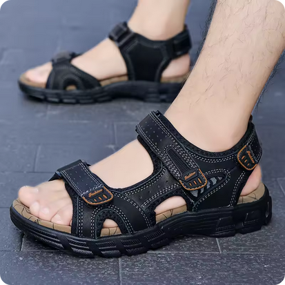 Komfortable Sommersandalen mit Klettverschluss