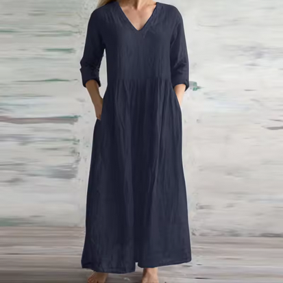 Komfortables Kleid für Damen mit Seitentaschen