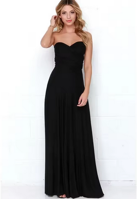 Langes Sommerkleid - Offener Rückenausschnitt & gekreuzte Träger