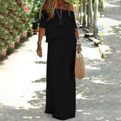 Lässiges Maxikleid - Weit geschnitten und trägerlos