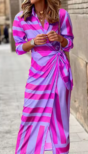 Maxikleid im Wickelstil - Für den Sommer & farbenfroh