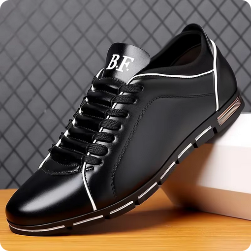 Robuste Lederschuhe - Mit markanter Naht