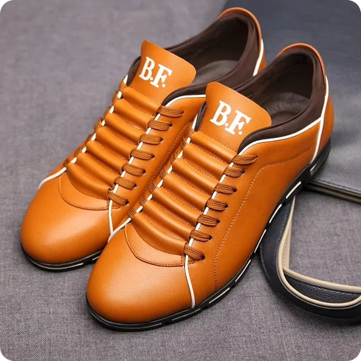 Robuste Lederschuhe - Mit markanter Naht
