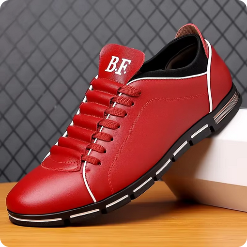 Robuste Lederschuhe - Mit markanter Naht