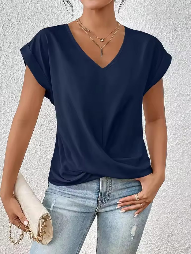 Schickes T-Shirt für Damen - Modernes Design & V-Ausschnitt