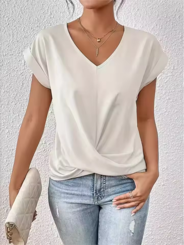 Schickes T-Shirt für Damen - Modernes Design & V-Ausschnitt