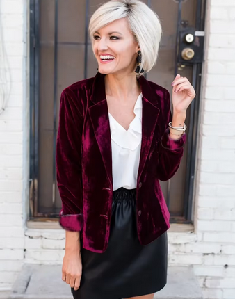 Vornehmer Blazer - Mit glänzendem Material