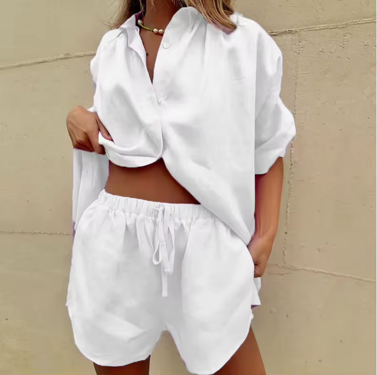 2-teiliges Leinenset für Damen - Casual & atmungsaktiv