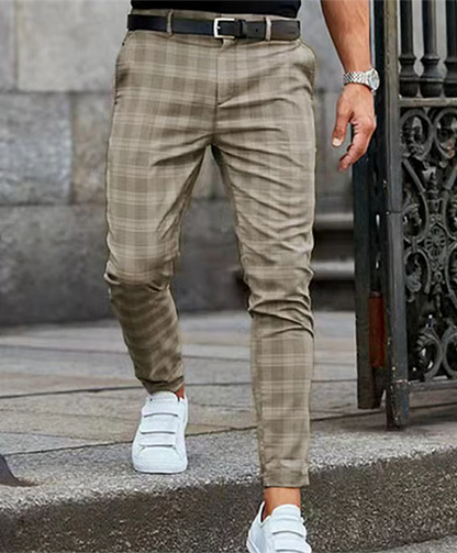 Ästhetische Freizeithose - Mit Karomuster