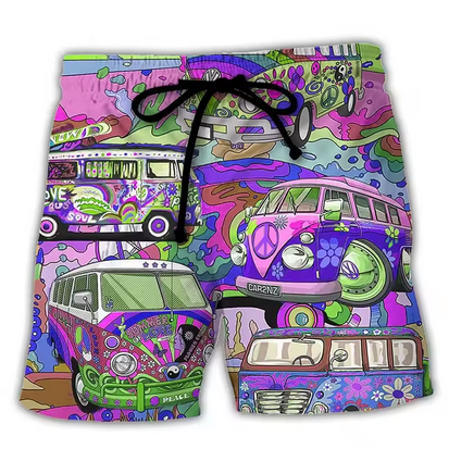 Badehose mit kreativen Motiven und Gummibund