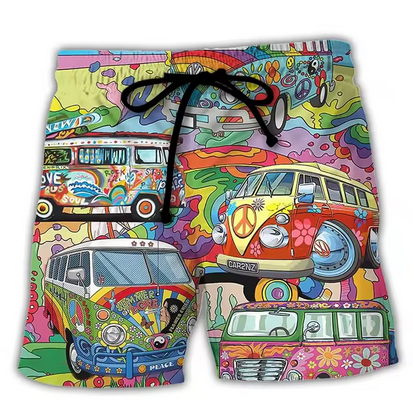 Badehose mit kreativen Motiven und Gummibund