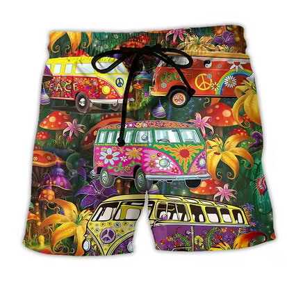 Badehose mit kreativen Motiven und Gummibund