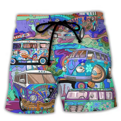 Badehose mit kreativen Motiven und Gummibund