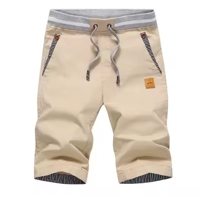 Casual Sommershorts mit farblichen Akzenten