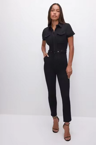 Einfarbiger Jumpsuit - Mit Reißverschluss