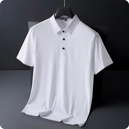 Einfarbiges, minimalistisches Poloshirt für Herren