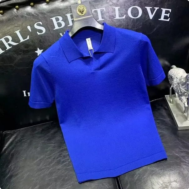 Einfarbiges, schlichtes Poloshirt