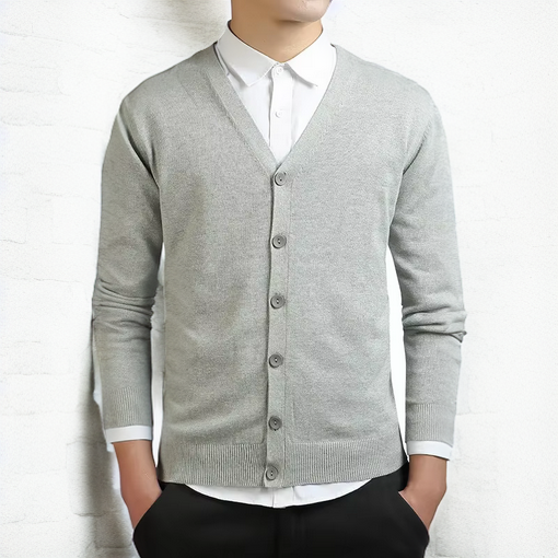 Eleganter Cardigan für Herren - Mit V-Ausschnitt