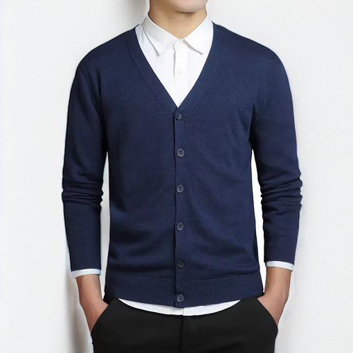 Eleganter Cardigan für Herren - Mit V-Ausschnitt