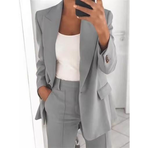 Eleganter, zweiteiliger Anzug - Blazer mit breitem Revers