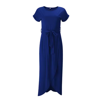 Elegantes Wickelkleid - Lang und mit Gürtelzuhaltung