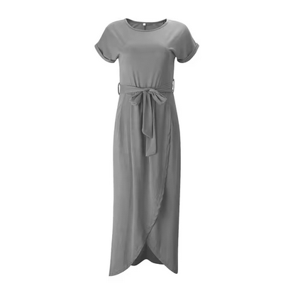 Elegantes Wickelkleid - Lang und mit Gürtelzuhaltung