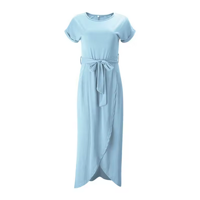 Elegantes Wickelkleid - Lang und mit Gürtelzuhaltung