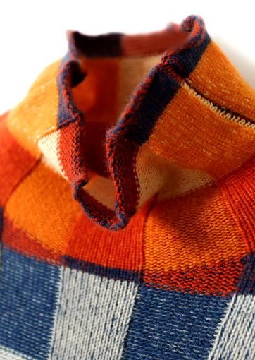 Farbenfroher, leichter Strickpullover für Damen