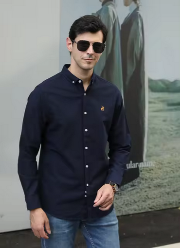 Herrenhemd - Mit Button-Down-Kragen