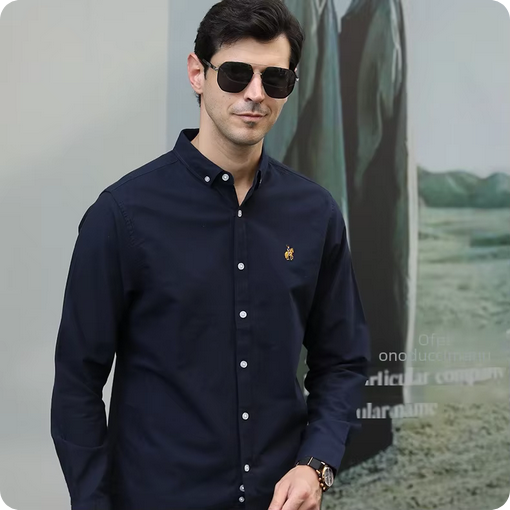 Herrenhemd - Mit Button-Down-Kragen