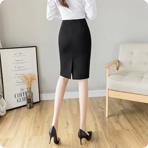 High-Waist Rock - Schlichtes & formelles Design