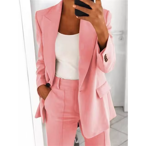 Mirta - Hochwertiger, Zweiteiliger Anzug - Blazer Mit Knopf & Anzughose