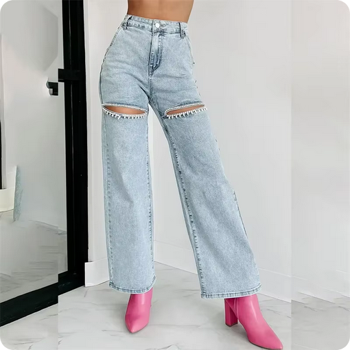 Jeans Im Ripped-Look - Mit besonderen Details