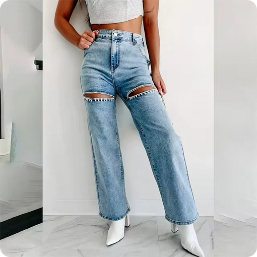 Jeans Im Ripped-Look - Mit besonderen Details